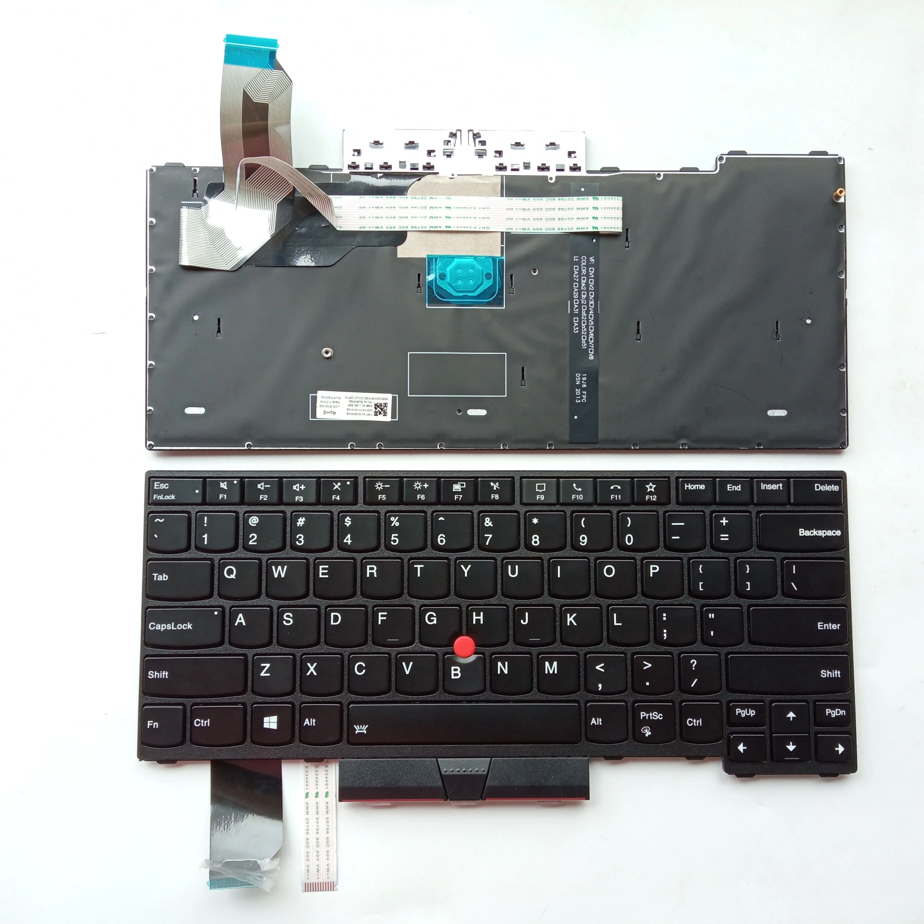 Picture of Laptop US keyboard forNew Replacement Keyboard Laptop For IBM L14/L14 GEN1/L14 GEN2 BLACK FRAME BLACK With Point Backlit (OEM) US US Layout